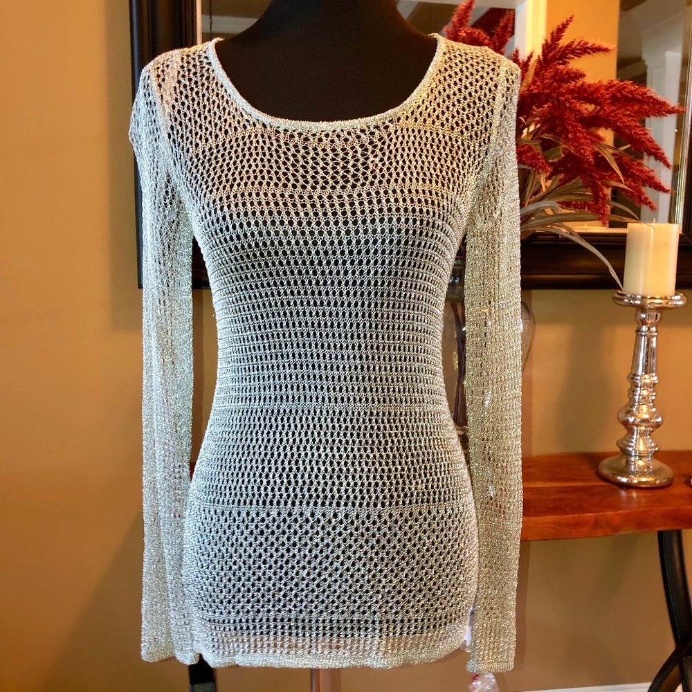 ❌SOLD❌Cynthia Rowley Silver/Metal Chain Look